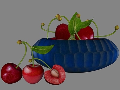 水果蔬菜 樱桃 果盘 碗