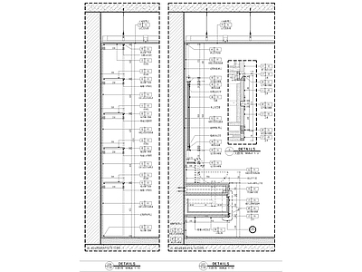 柜体节点 柜体洗手台墙身 施工图