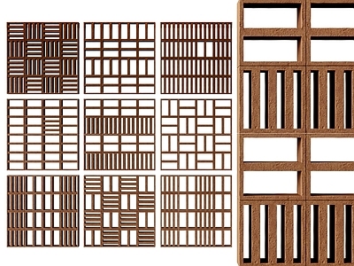 现代中古隔断 mutina 水泥砖隔断 造型砖隔断 红砖隔断 陶土砖隔断