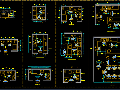 简约轻奢厨房设施 厨房 厨房布置图 厨房平面 厨房图块 施工图