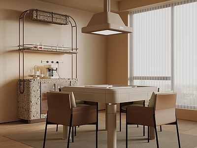 现代棋牌室 现代麻将室 麻将桌 棋牌室 棋牌桌