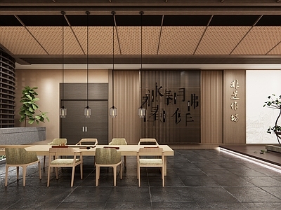 新中式侘寂手工坊 现代中式 手工坊 沉香文化展厅