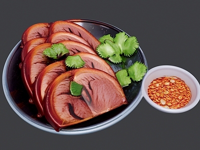 现代其他摆件 切片肉肠