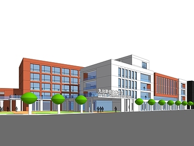 现代学校建筑 技术学院 职高 技校