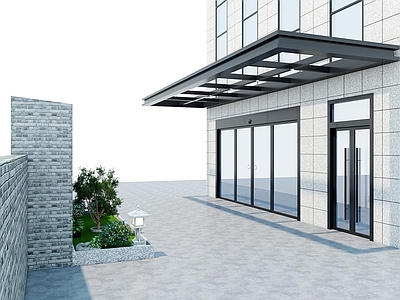 现代商场 商场雨棚门头 雨棚