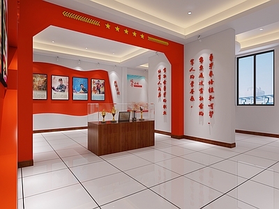 现代党建展厅 党建展厅 展台