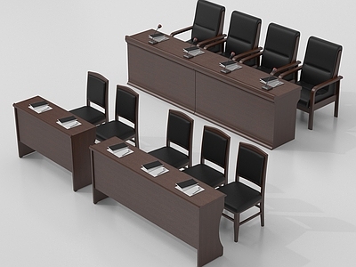 中式办公桌椅 办公桌椅 党政机关桌椅 中式会议桌椅