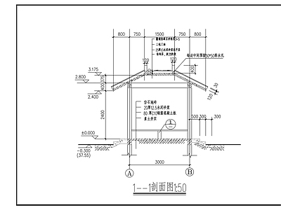 现代亭子 四角亭 施工图