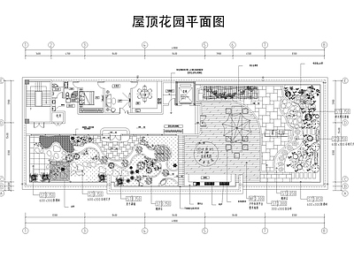 现代屋顶花园 花园景观 屋顶花园 施工图