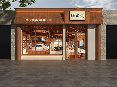 新中式门头 手工品店门头 工艺品店门头 手工艺品店门头 文创店门头 新中式门头