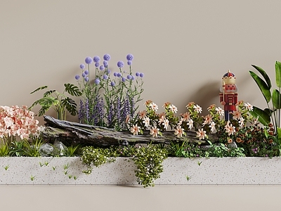 现代花池 花池 植物造景 植物堆 室内景观 花草