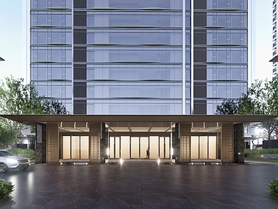 现代小区建筑 绿汀路