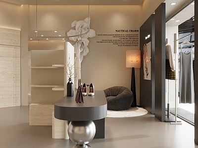 极简奶油服装店 女装店