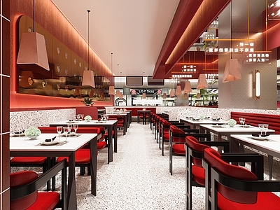 现代其他餐饮空间 餐饮店 火锅店 烤肉店 快餐店