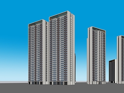 现代新中式高层住宅 高层住宅