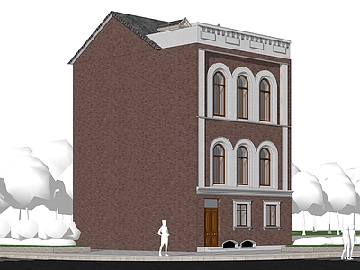 欧式复古其他商业建筑 新古典主义建筑 欧式复古建筑 独栋建筑