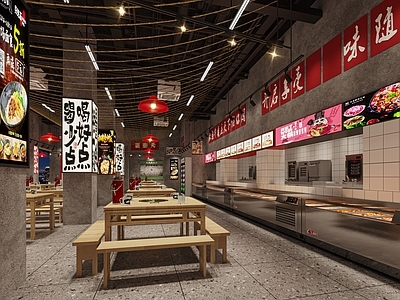 工业火锅店 工业市井火锅店