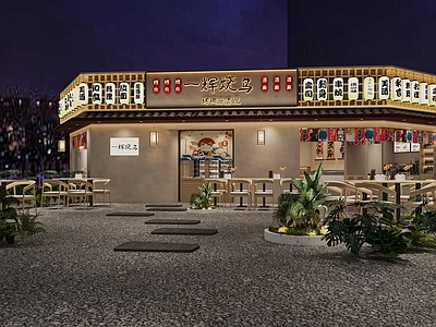 现代烧烤店 烧鸟店