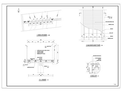 现代其他景观 景观桥 2米景观桥 铁艺护栏 景桥结构图 施工图