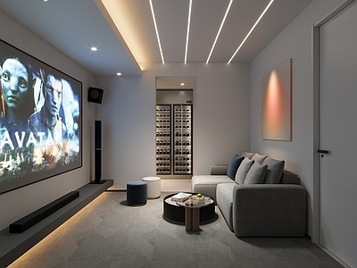 现代影音室 现代影音室卧室