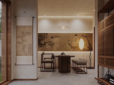 中式新中式瑜伽室 太极拳馆