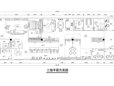 现代意式整体办公空间 现代意式办公空间 装修公司布局图 材料展厅布置图 施工图