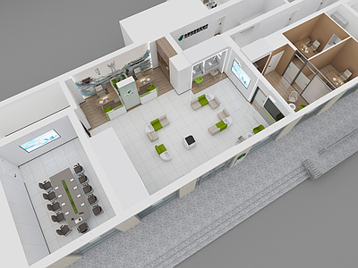 现代银行 邮储新vi鸟瞰图