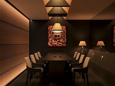 日式新中式包厢 餐厅 日式 包厢