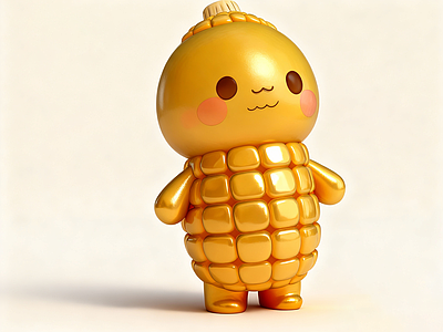 现代其他美陈 可爱蔬菜景观小品 可爱玩偶 玉米雕塑小品 网红商业外摆 农场主题IP雕塑