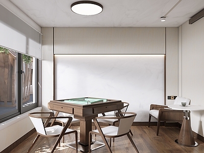 新中式现代棋牌室 现代棋牌室