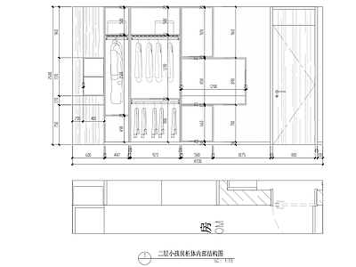 柜体节点 主卧衣柜 新中式衣柜节点 施工图