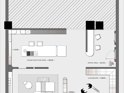 家具展厅 展厅空间 定制展厅 综合展厅 施工图