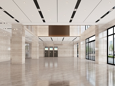 现代办公大厅 大厅