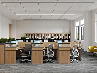 现代办公区 现代办公区 屏风办公家具 卡座办公区