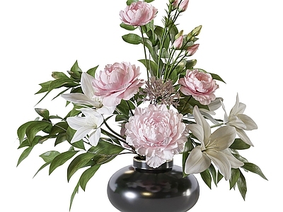 现代花瓶 陶瓷花瓶 鲜花花艺 鲜花 花艺花卉