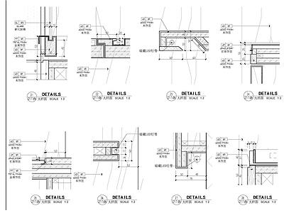柜体节点 柜体细节大样图 施工图