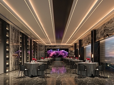 轻奢现代西餐厅 宴会厅