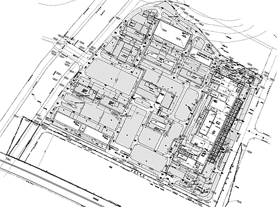现代其他公共建筑 老年院医院总图 施工图