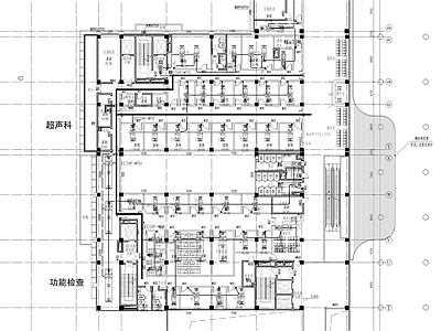 现代医院建筑 老年人医院空调 空调配电图 施工图