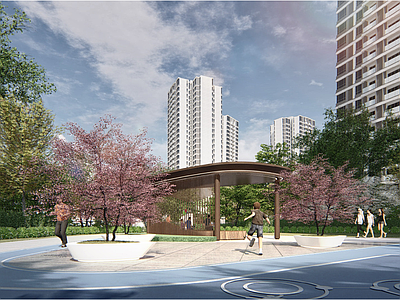 景观节点 中庭廊架 施工图