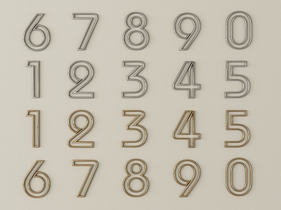 现代挂件 现代标识牌 数字标识