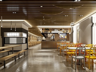 新中式食堂 餐饮 大排档 餐厅 食堂 饭店