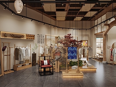 新中式日式服装店 旗袍 女装