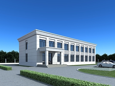 现代办公楼 双层办公楼 两层办公楼