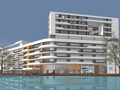 现代学校建筑 教学楼学校