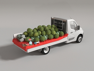 汽车 西瓜车 拖车