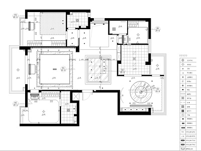 现代灯具图库 20套天花吊顶 施工图