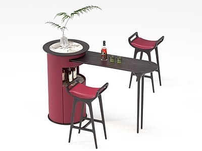 现代吧台 酒吧台 酒吧吧台 阳台吧台