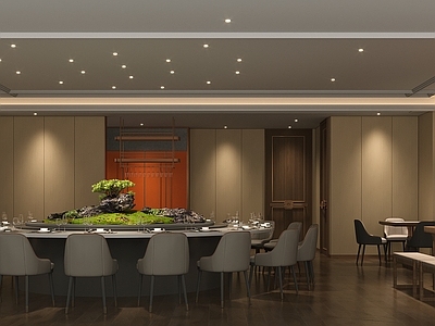 新中式轻奢中餐厅 包厢