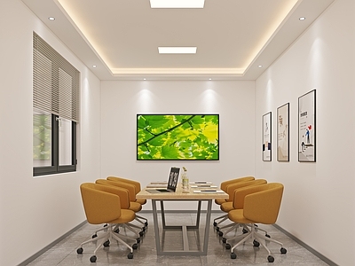 现代会议室 洽谈室 小型会议室 办公会议室